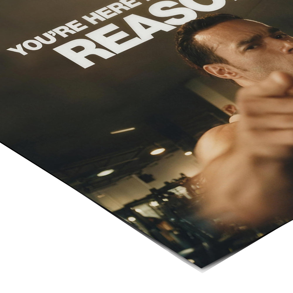 Eckdetail des Posters You're Here For A Reason