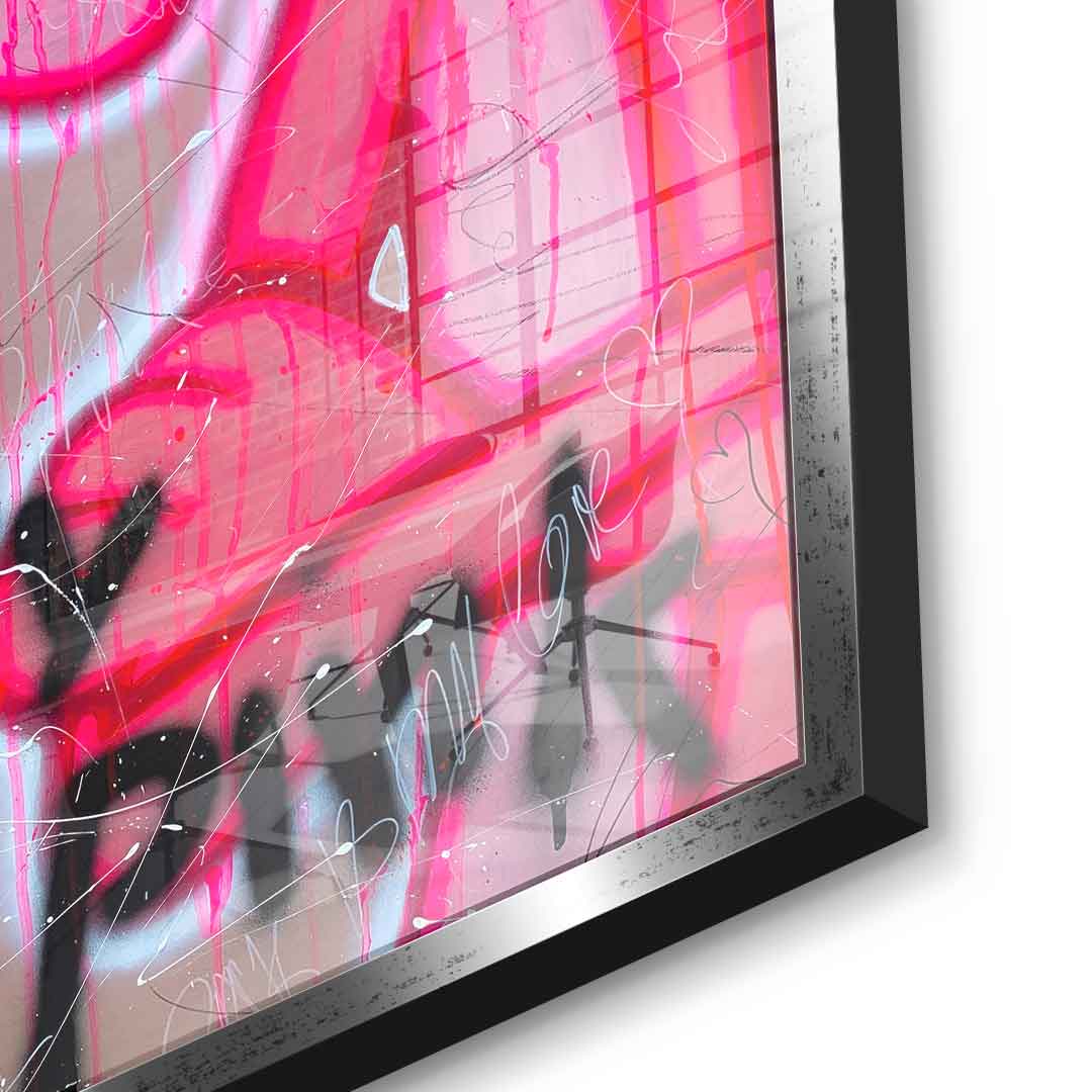 Dont Worry Be Pink - Acrylglas
