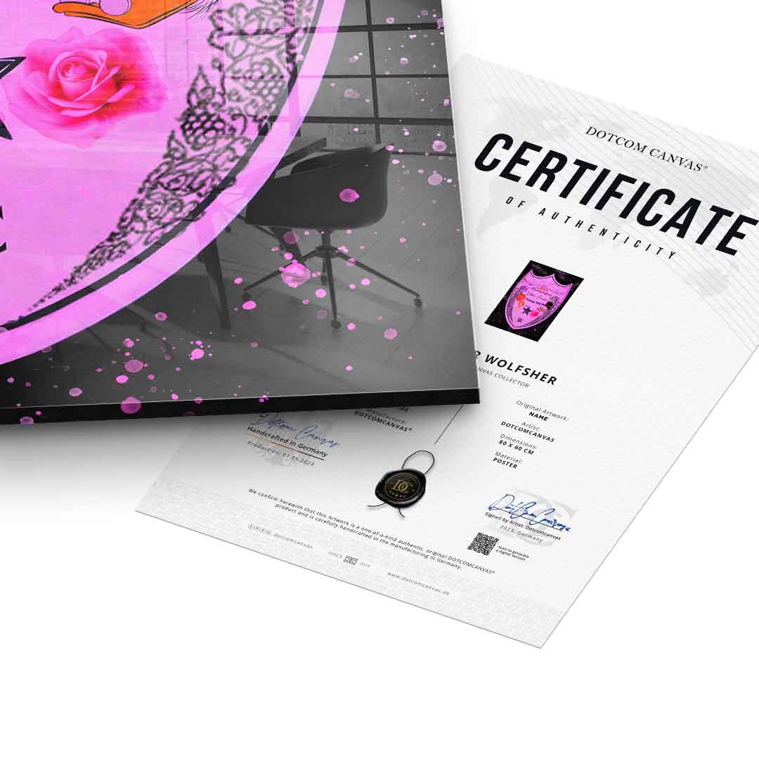 LOVE CHAMPAGNE - Acrylglas