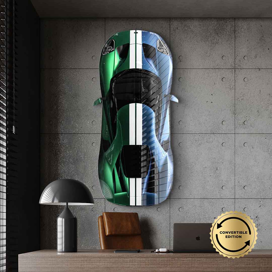 Rzeźba ścienna Ford GT - szkło akrylowe