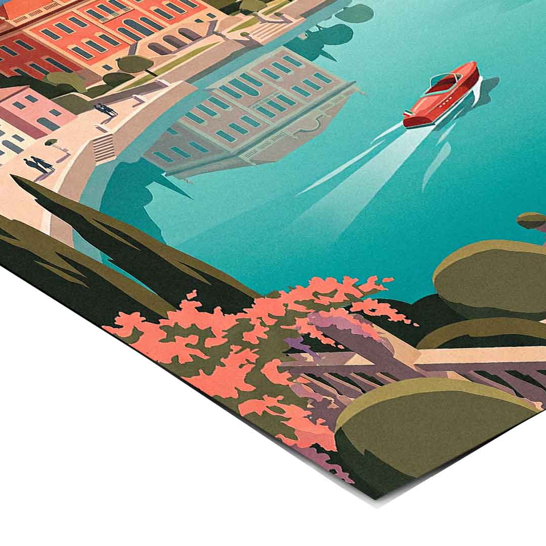 DOTCOMCANVAS Como Poster Eckdetail