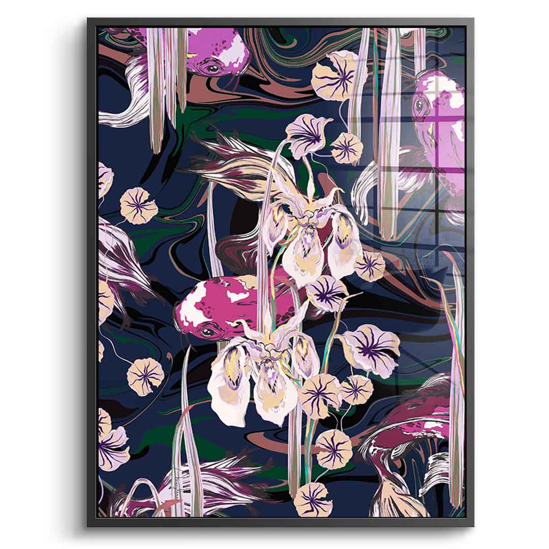 Koi Pond Purple - Akryl