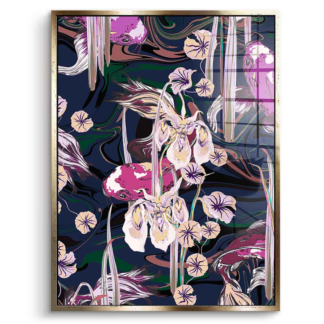 Koi Pond Purple - Akryl