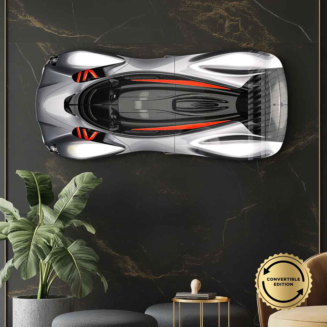 Rzeźba ścienna Aston Martin Valkyrie - szkło akrylowe