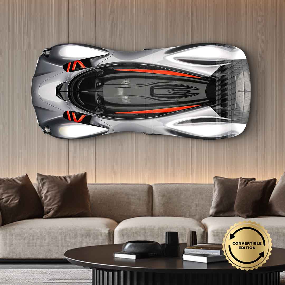 Rzeźba ścienna Aston Martin Valkyrie - szkło akrylowe