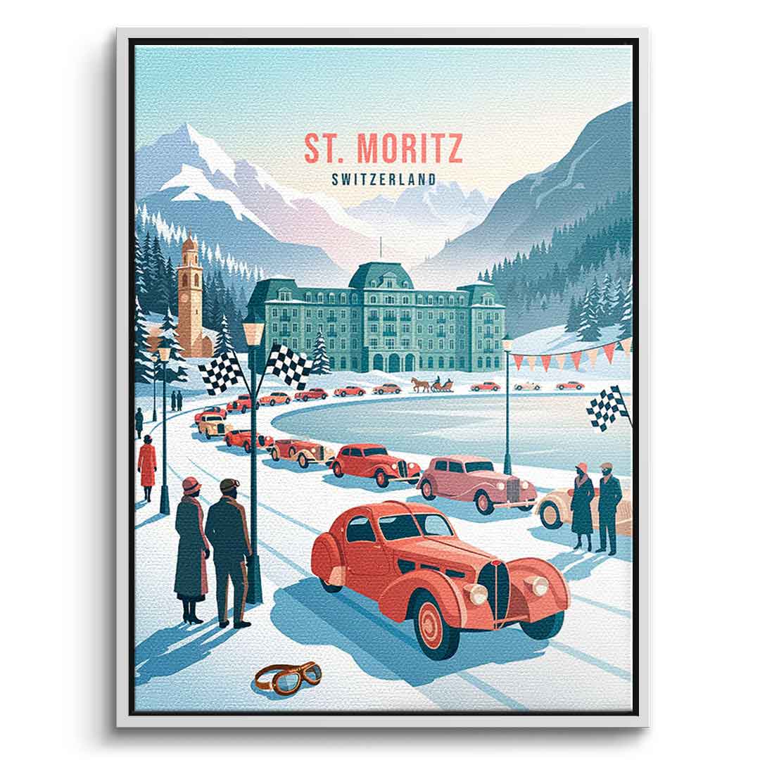 Saint Moritz Leinwandbild