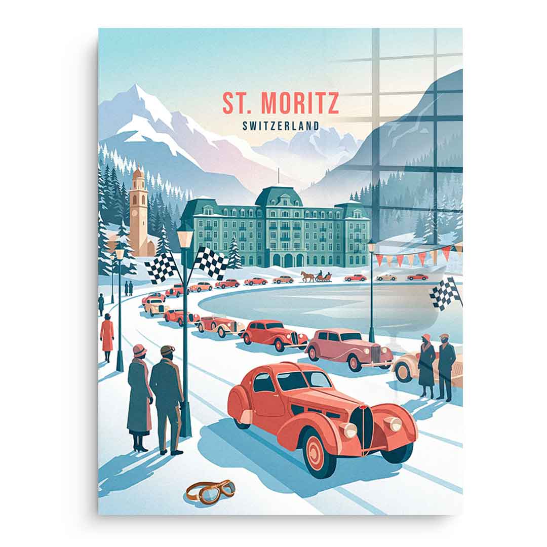 Saint Moritz Acrylglasbild