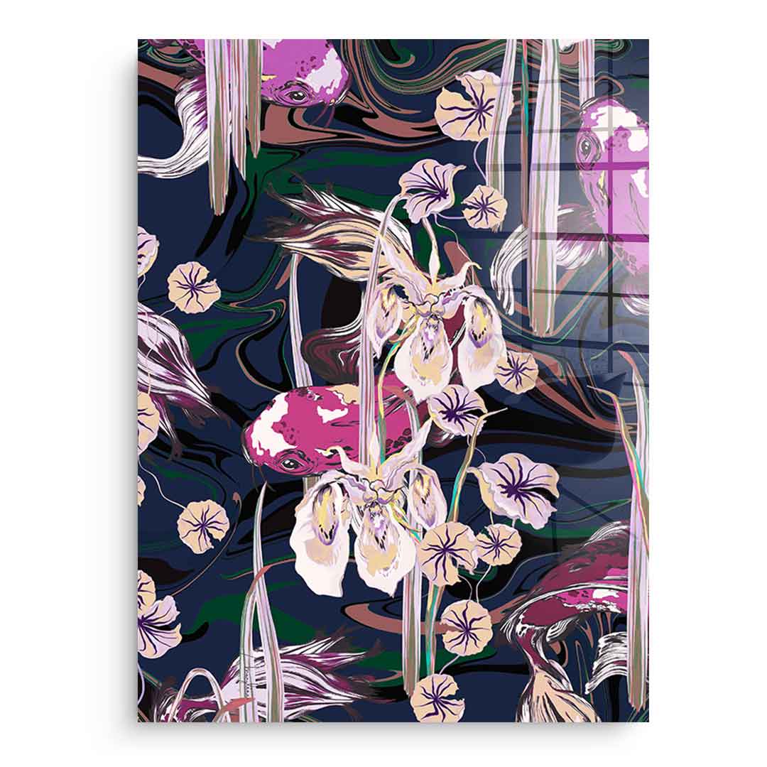 Koi Pond Purple - Akryl