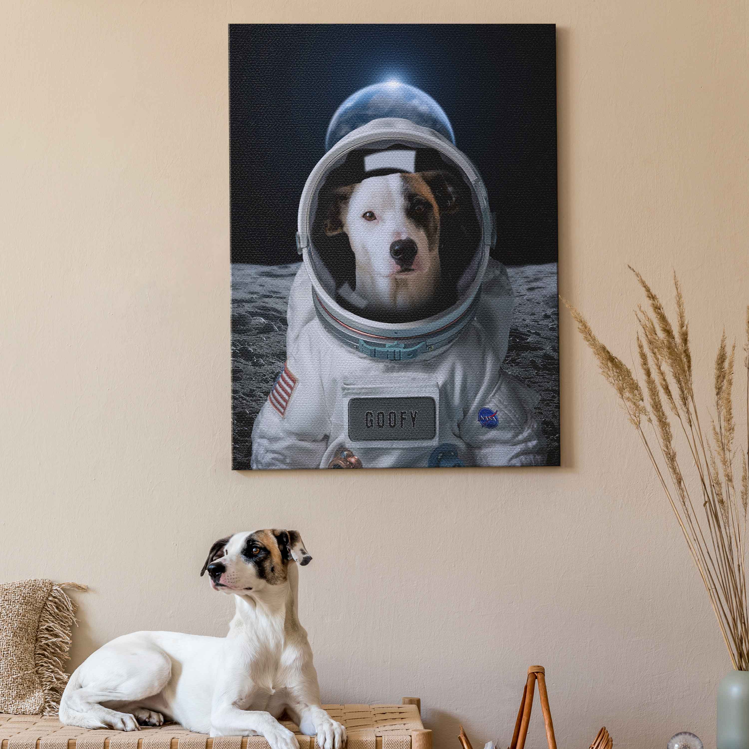 Astronaut Zwierzak Portret Personalizowany