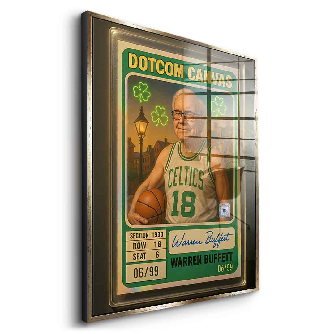 DOTCOMCANVAS Warren Buffett Basketball Card Acrylglas - 11