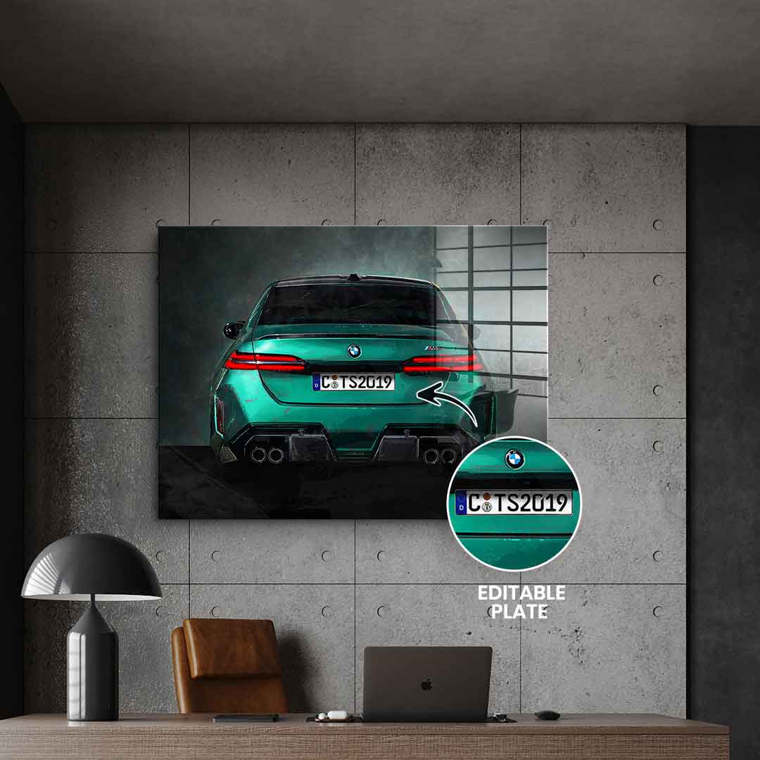 BMW M5 Backside - Acrylglas - Personalisierbar