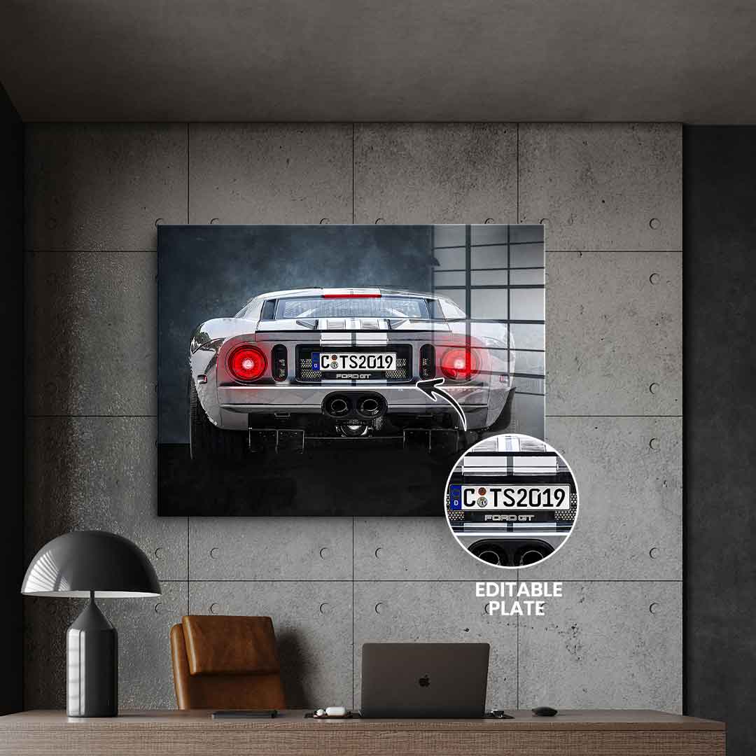 Ford GT Backside - Acrylglas - Personalisierbar