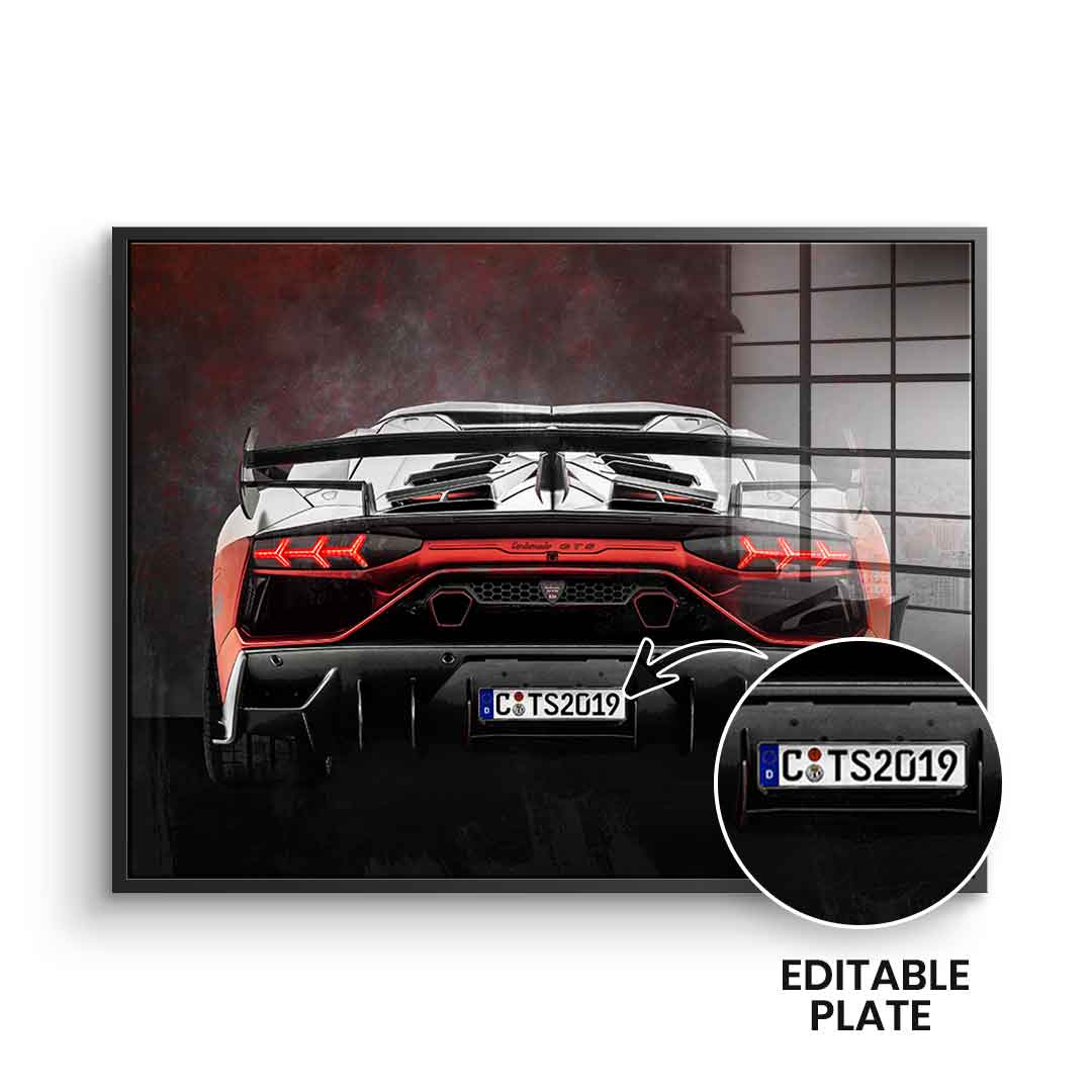 Lambo tył – szkło akrylowe – możliwość personalizacji