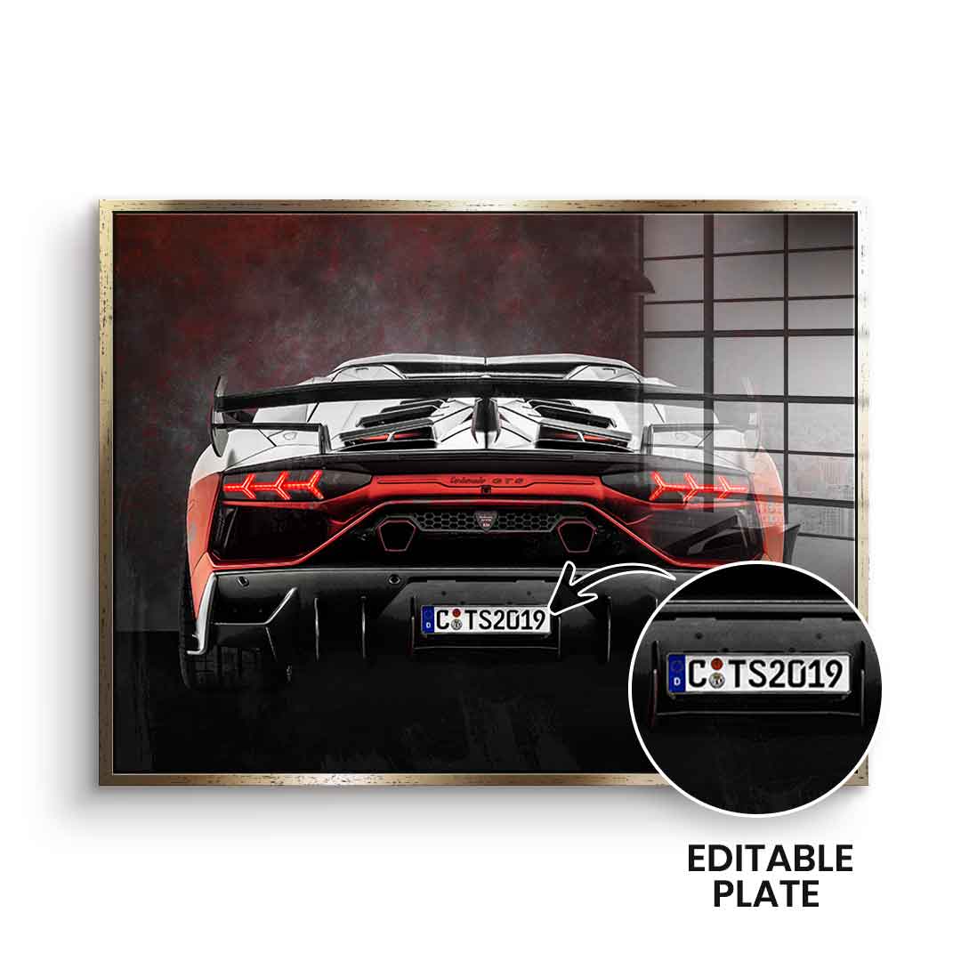 Lambo tył – szkło akrylowe – możliwość personalizacji