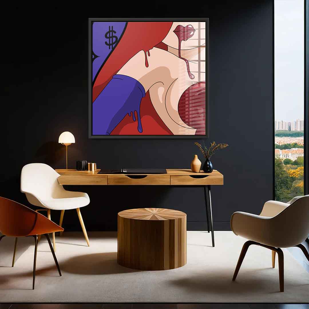 Melting Jessica 2 - Quadrat Edition - Acrylglas