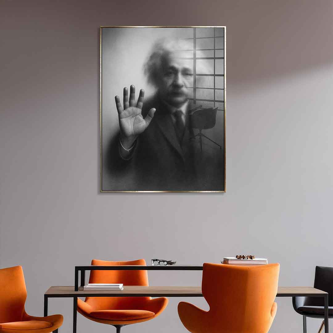 Sylwetka Einsteina – szkło akrylowe