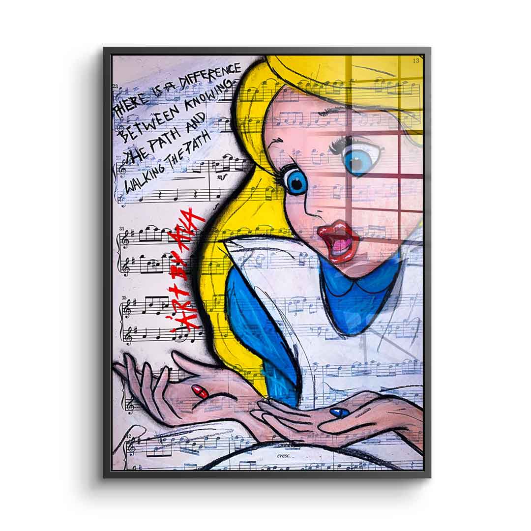 Alice Red and Blue - Acrylic glass