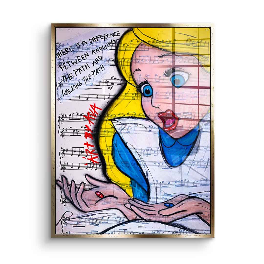 Alice Red and Blue - Acrylic glass