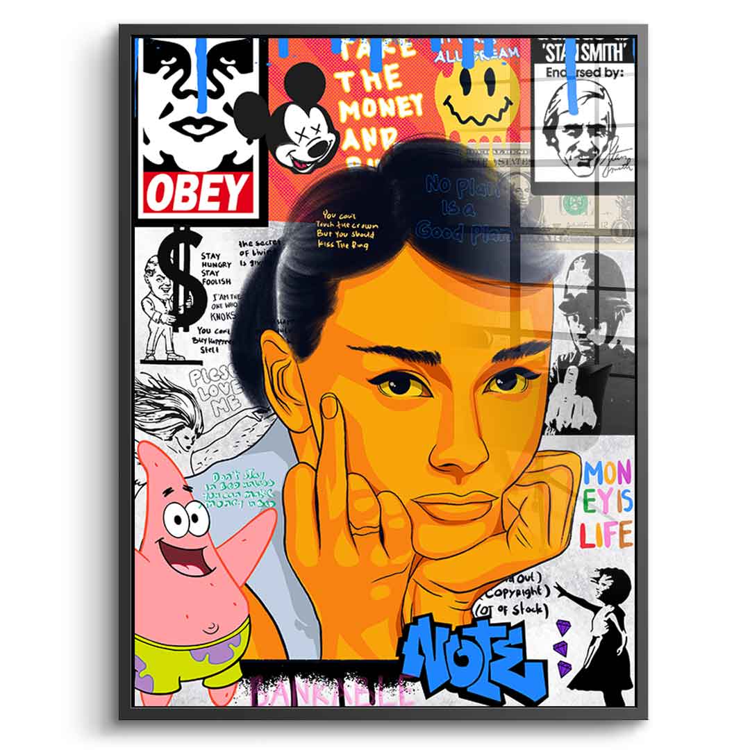 Audrey Hepburn - Szkło akrylowe