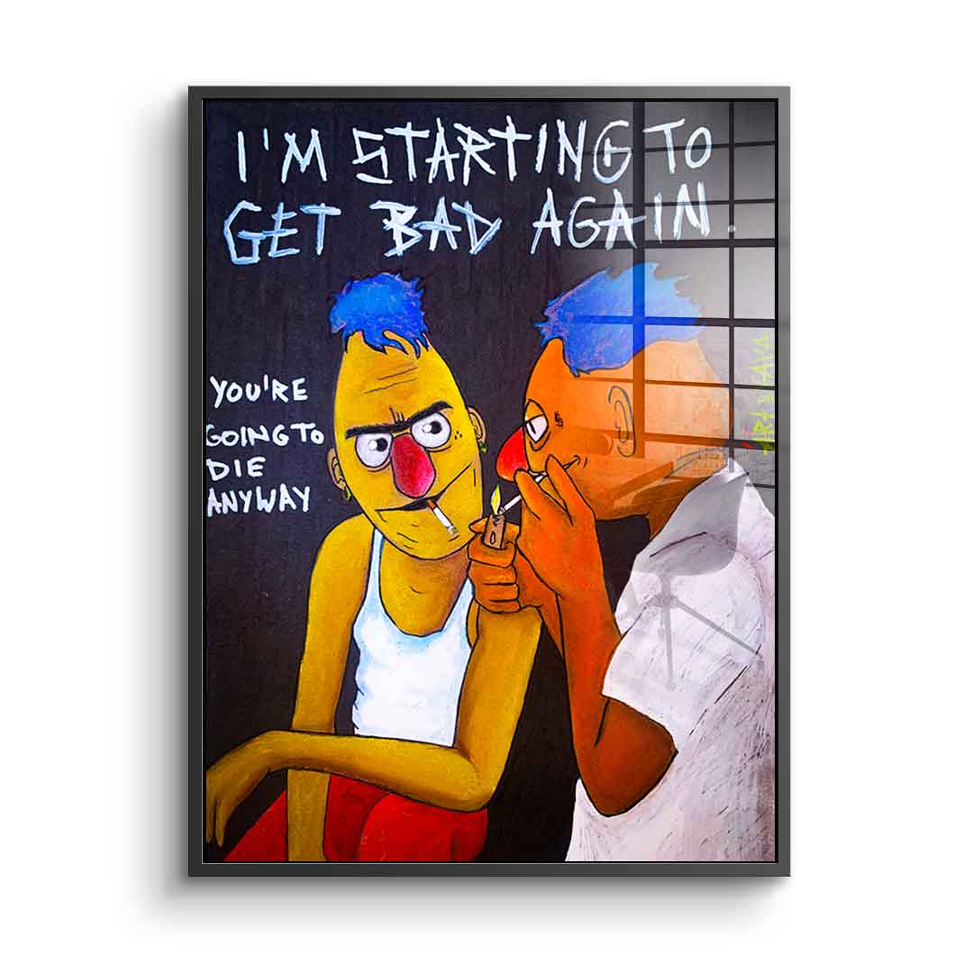 Badass Ernie i Bert – szkło akrylowe
