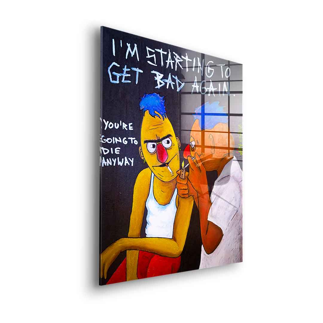 Badass Ernie i Bert – szkło akrylowe