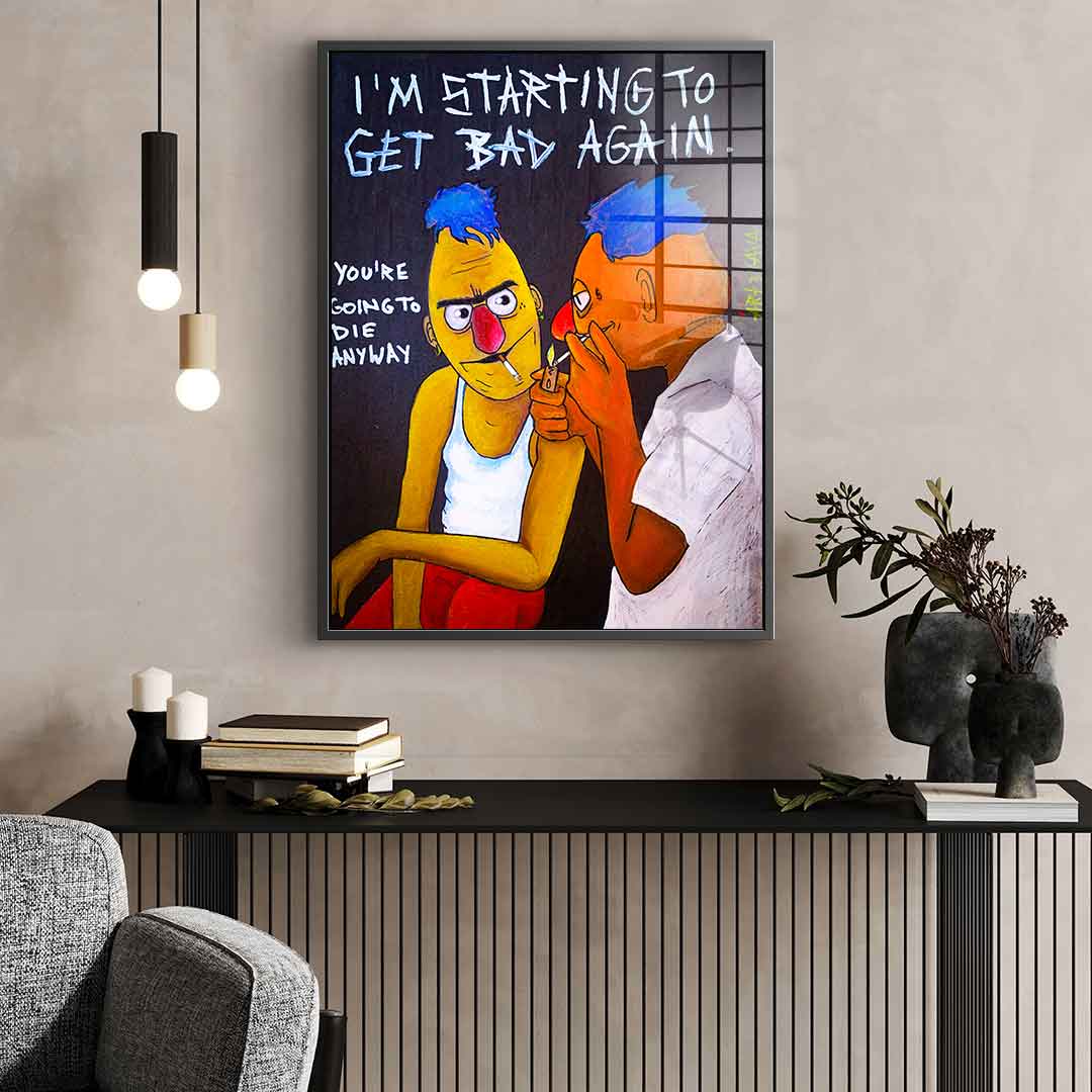 Badass Ernie i Bert – szkło akrylowe