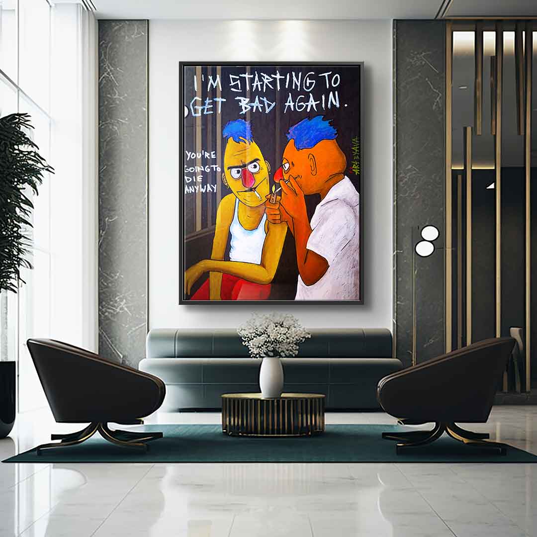 Badass Ernie i Bert – szkło akrylowe