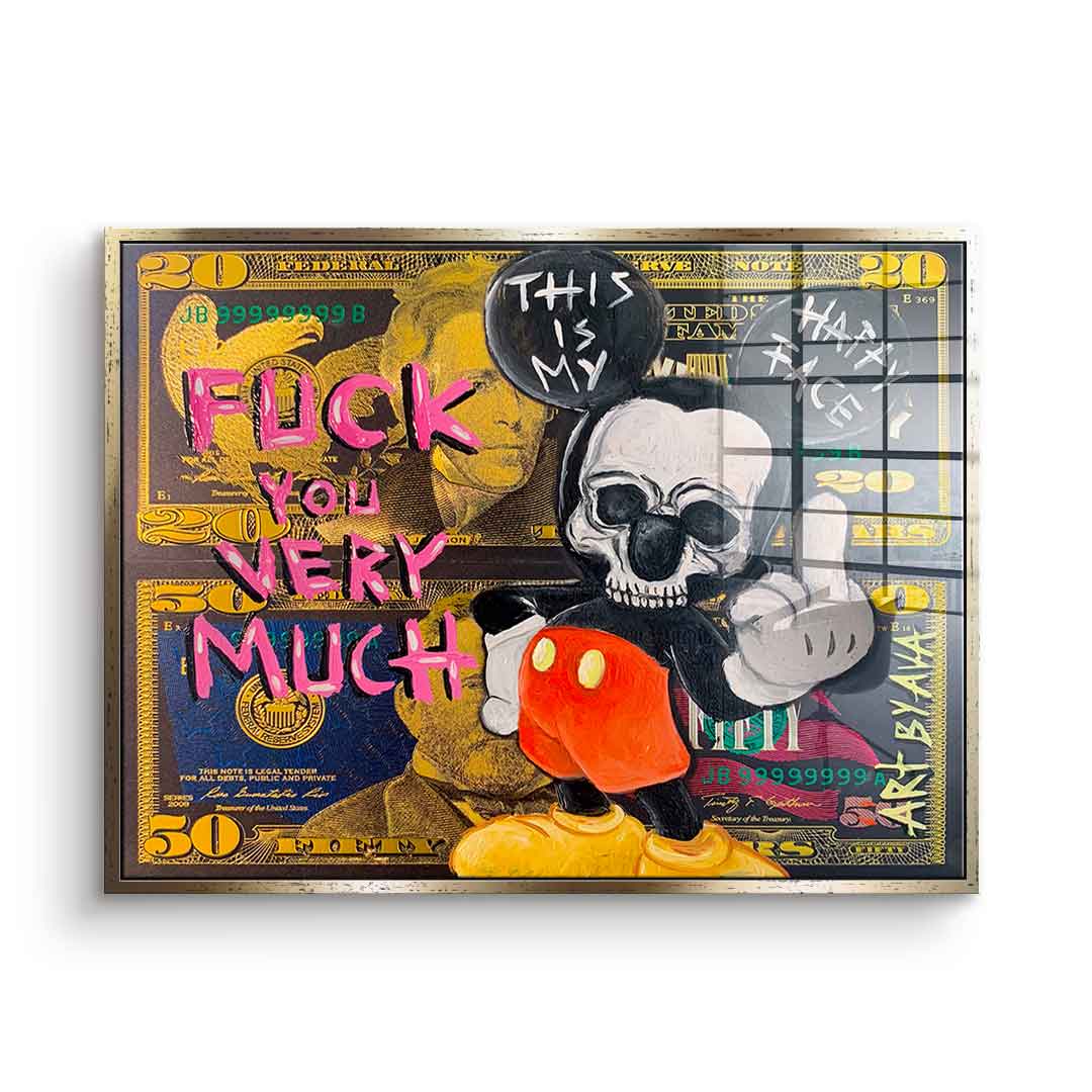 Badass Comic Maus - Acrylglas