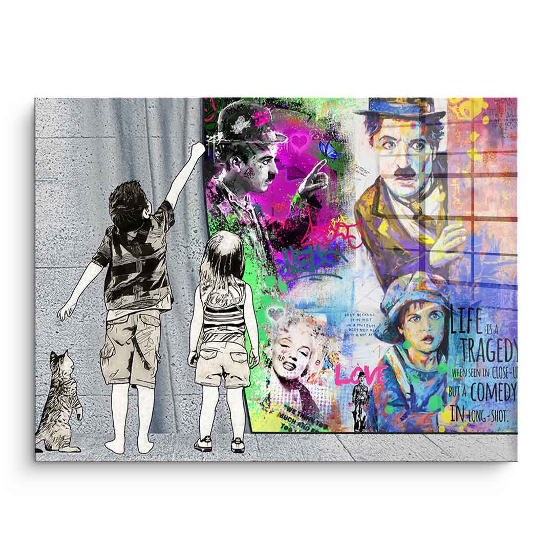 Banksy Vorhang – Szkło akrylowe