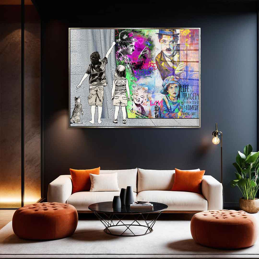 Banksy Vorhang – Szkło akrylowe