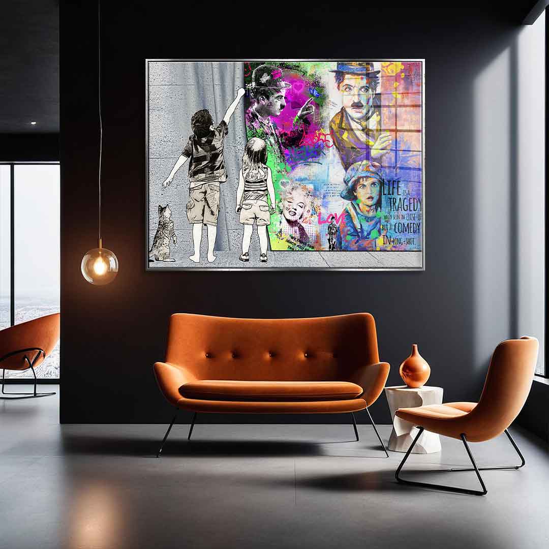 Banksy Vorhang – Szkło akrylowe