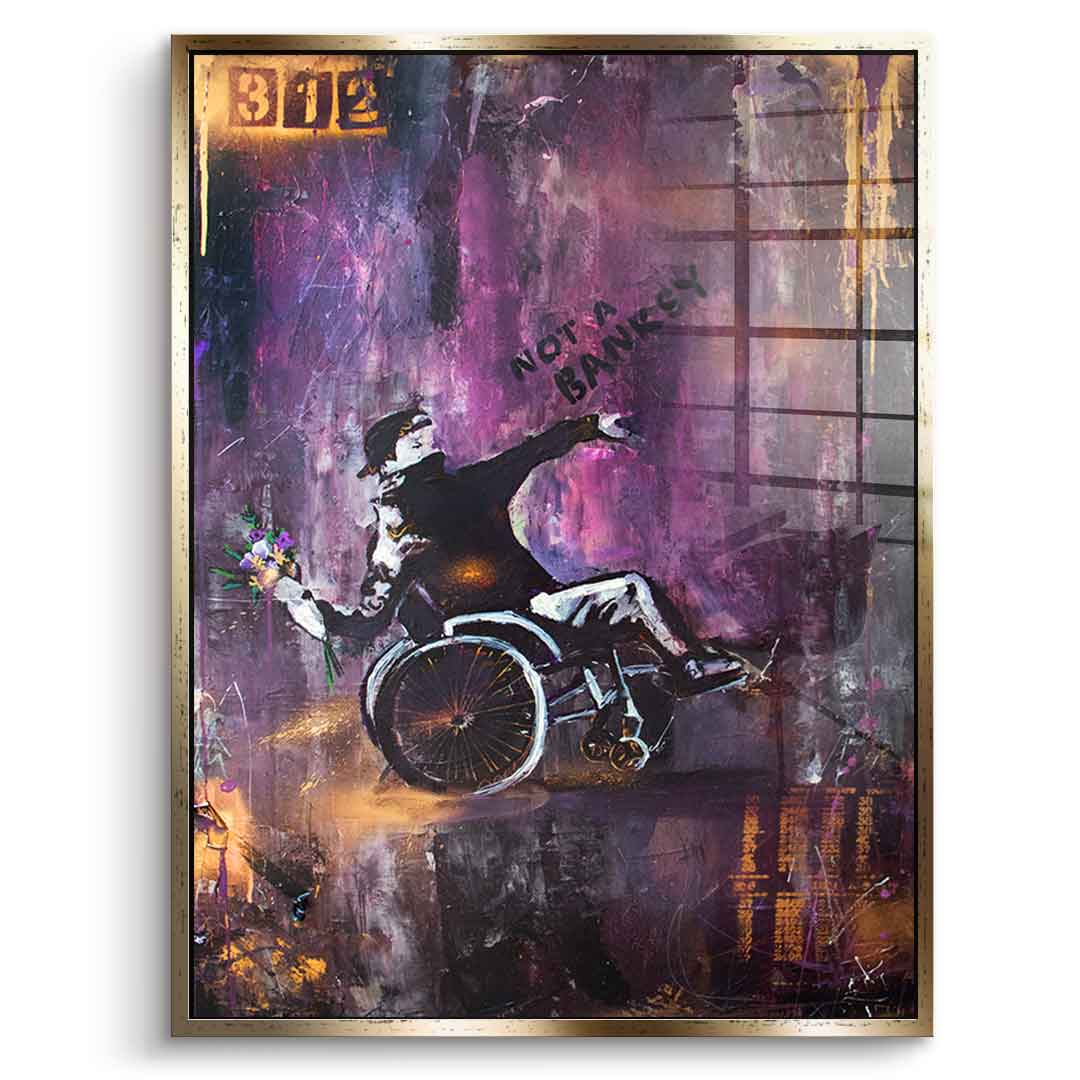 Banksy Wheelchair - Acrylglas