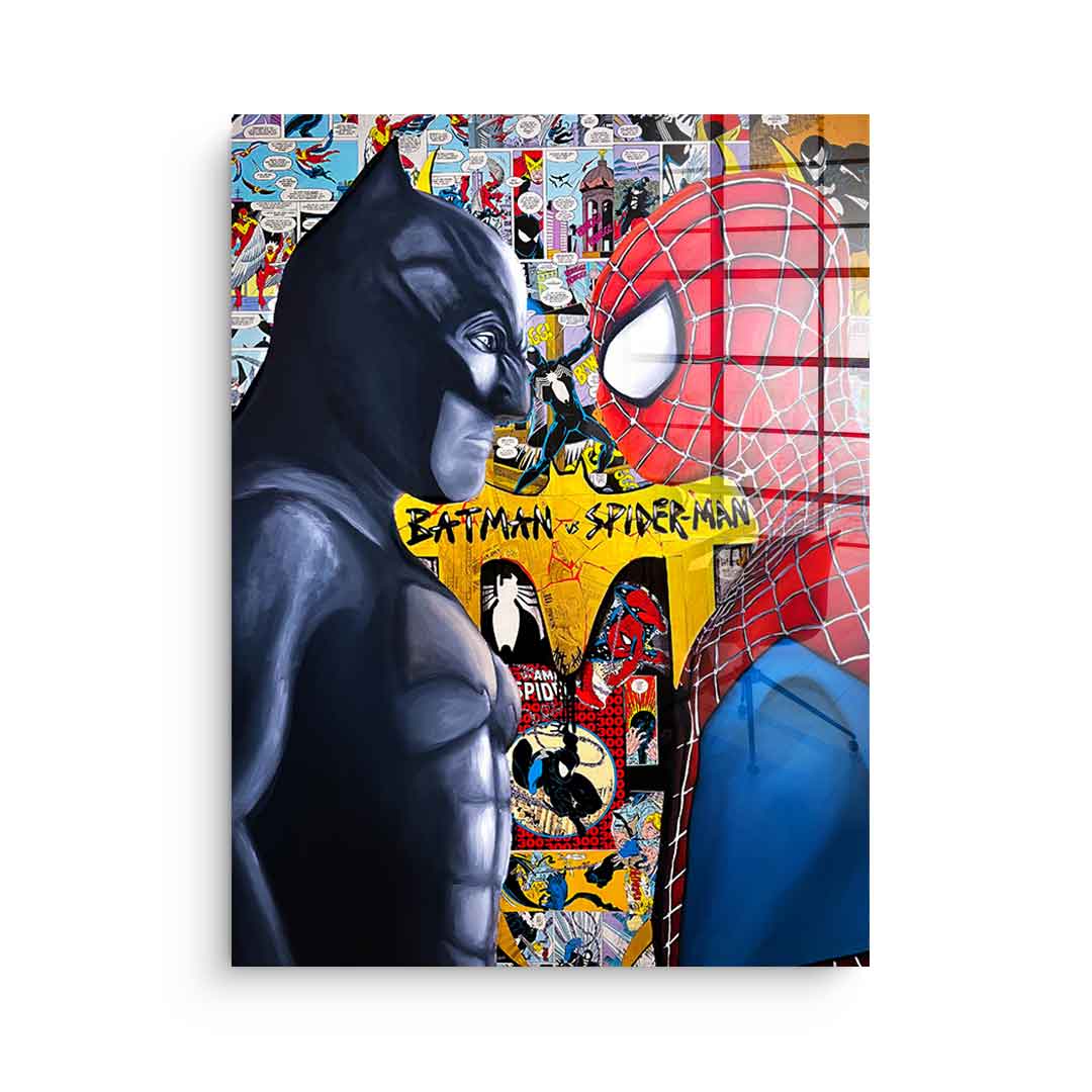 Night Fighter vs. Spider Warrior - Acrylic Glass