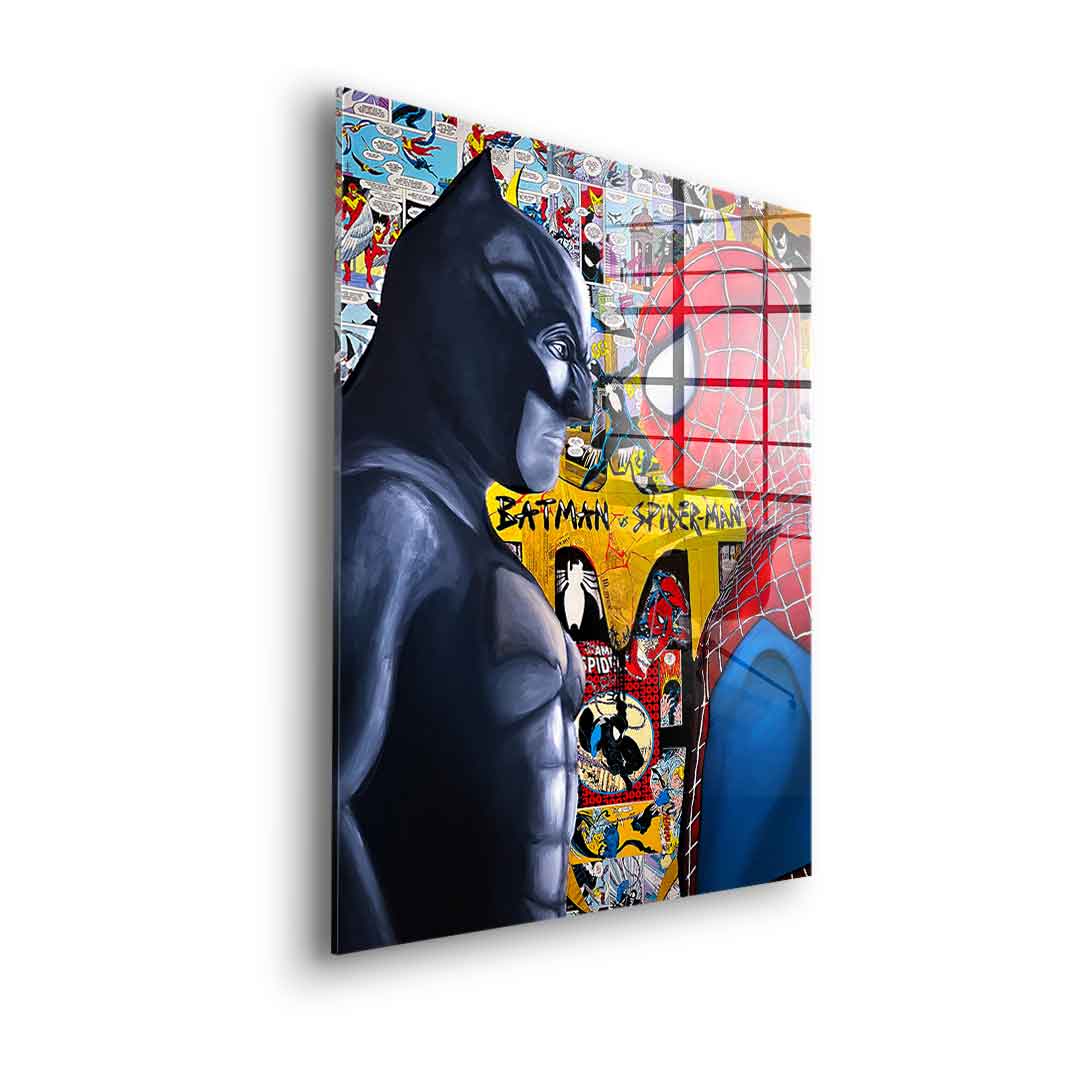 Night Fighter vs. Spider Warrior - Acrylic Glass