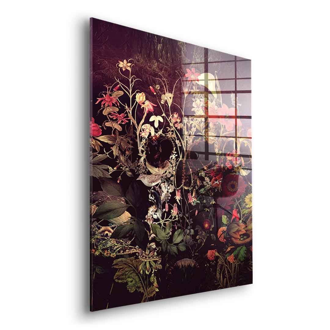 Bloom Skull - Acrylic glass