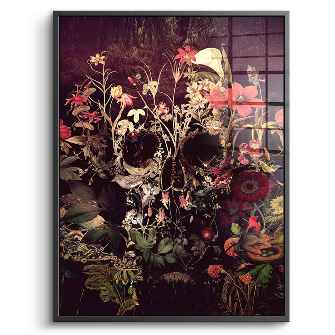 Bloom Skull - Acrylic glass