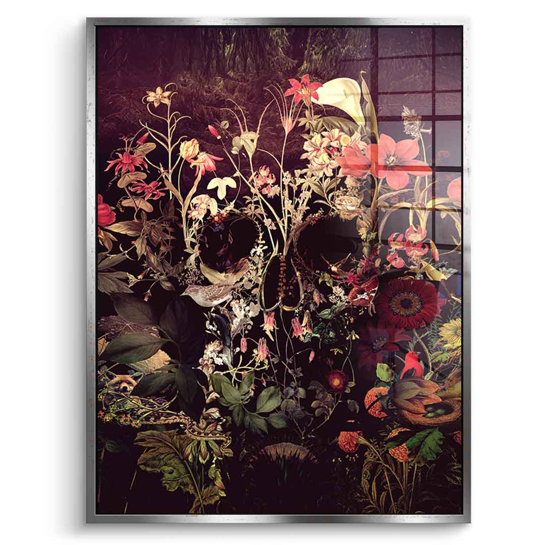 Bloom Skull - Acrylic glass