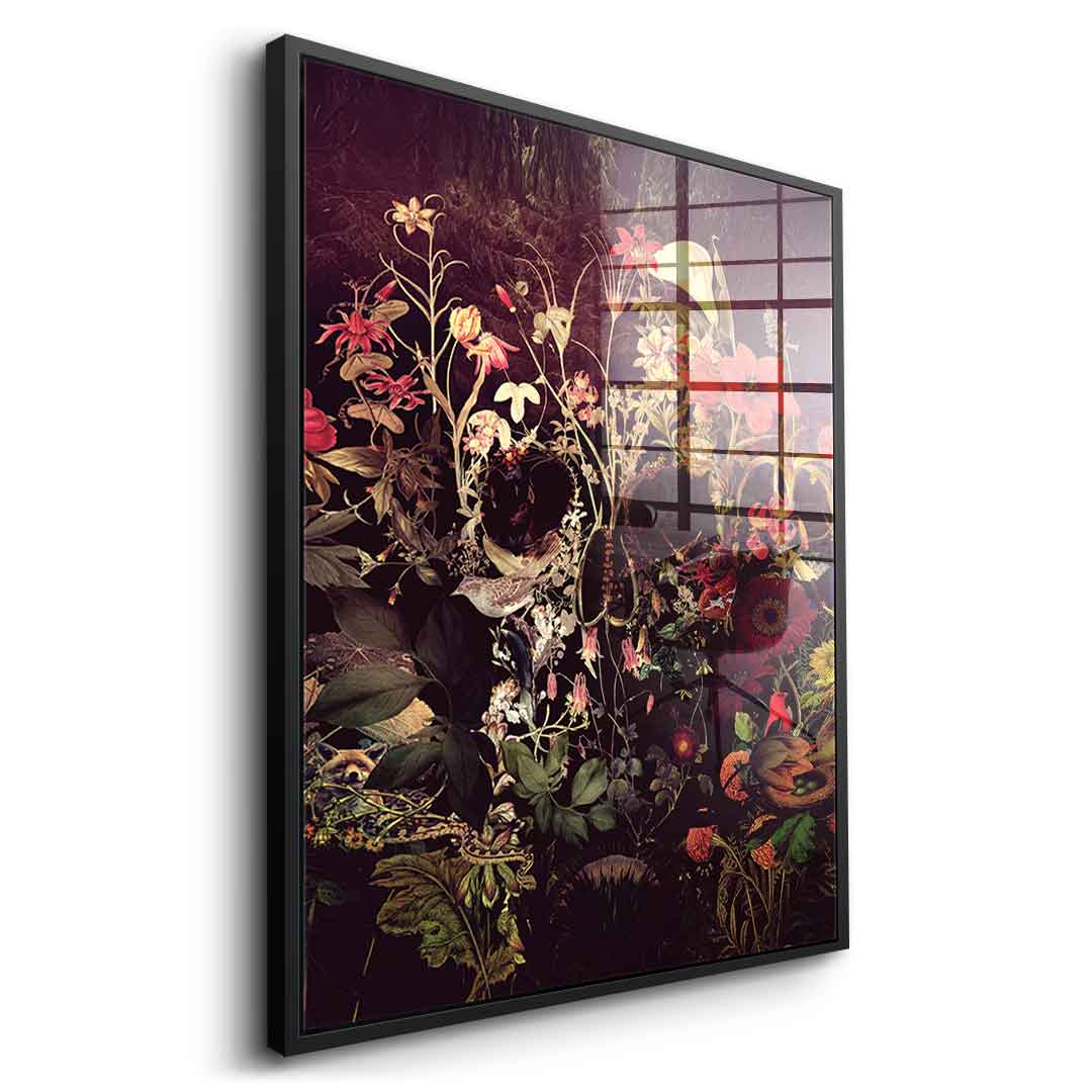 Bloom Skull - Acrylic glass