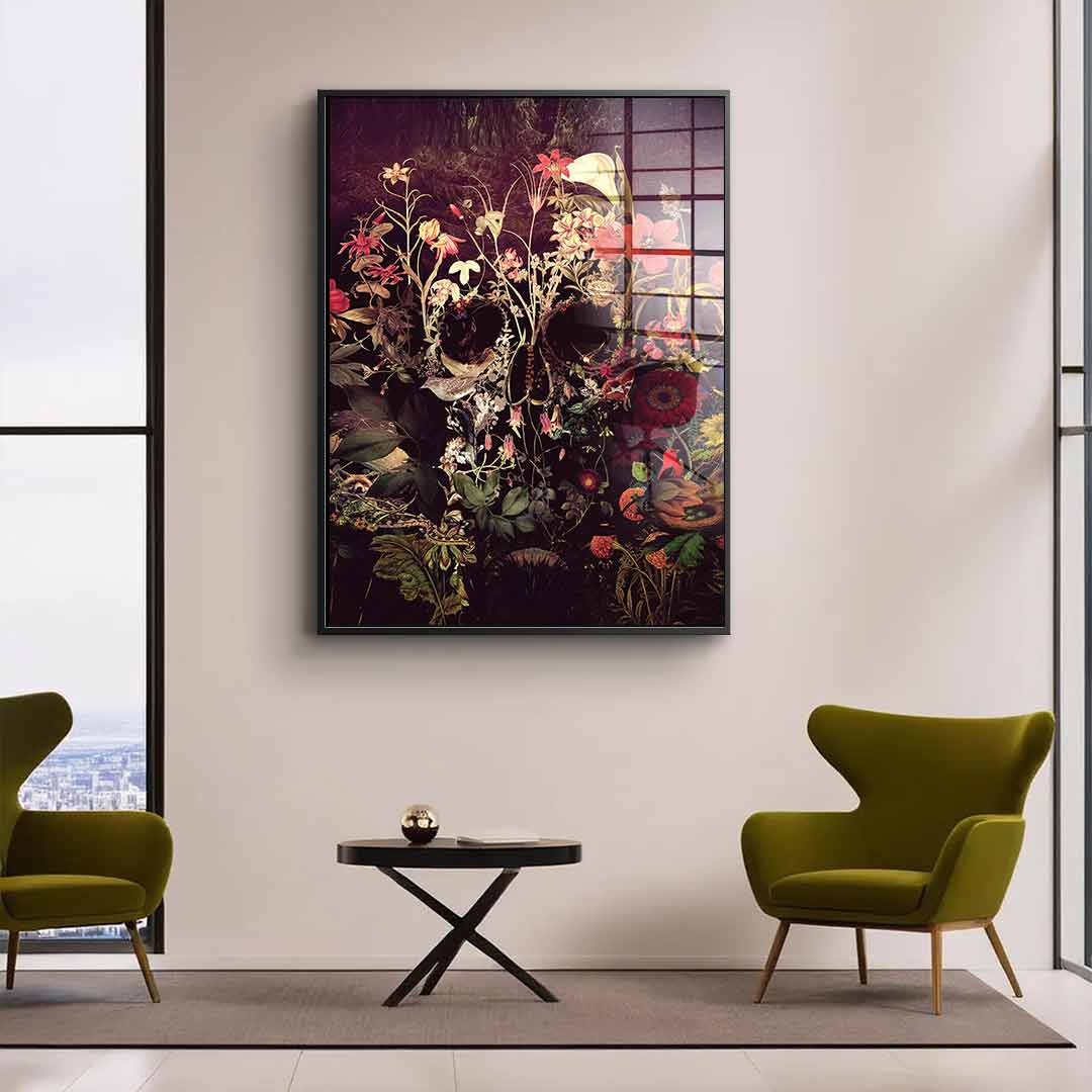 Bloom Skull - Acrylic glass