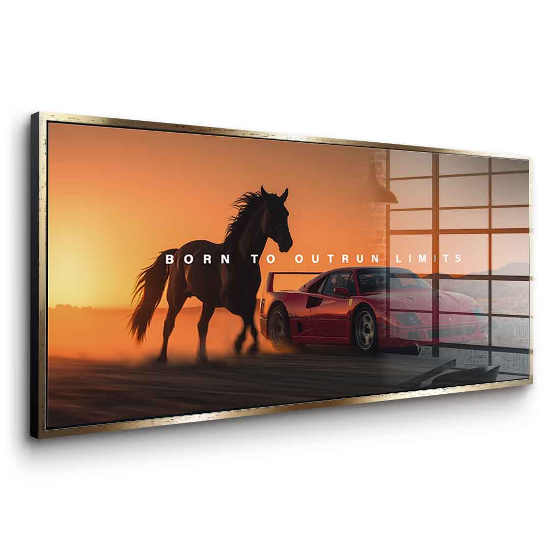 Born to Outrun Limits - Acrylglas