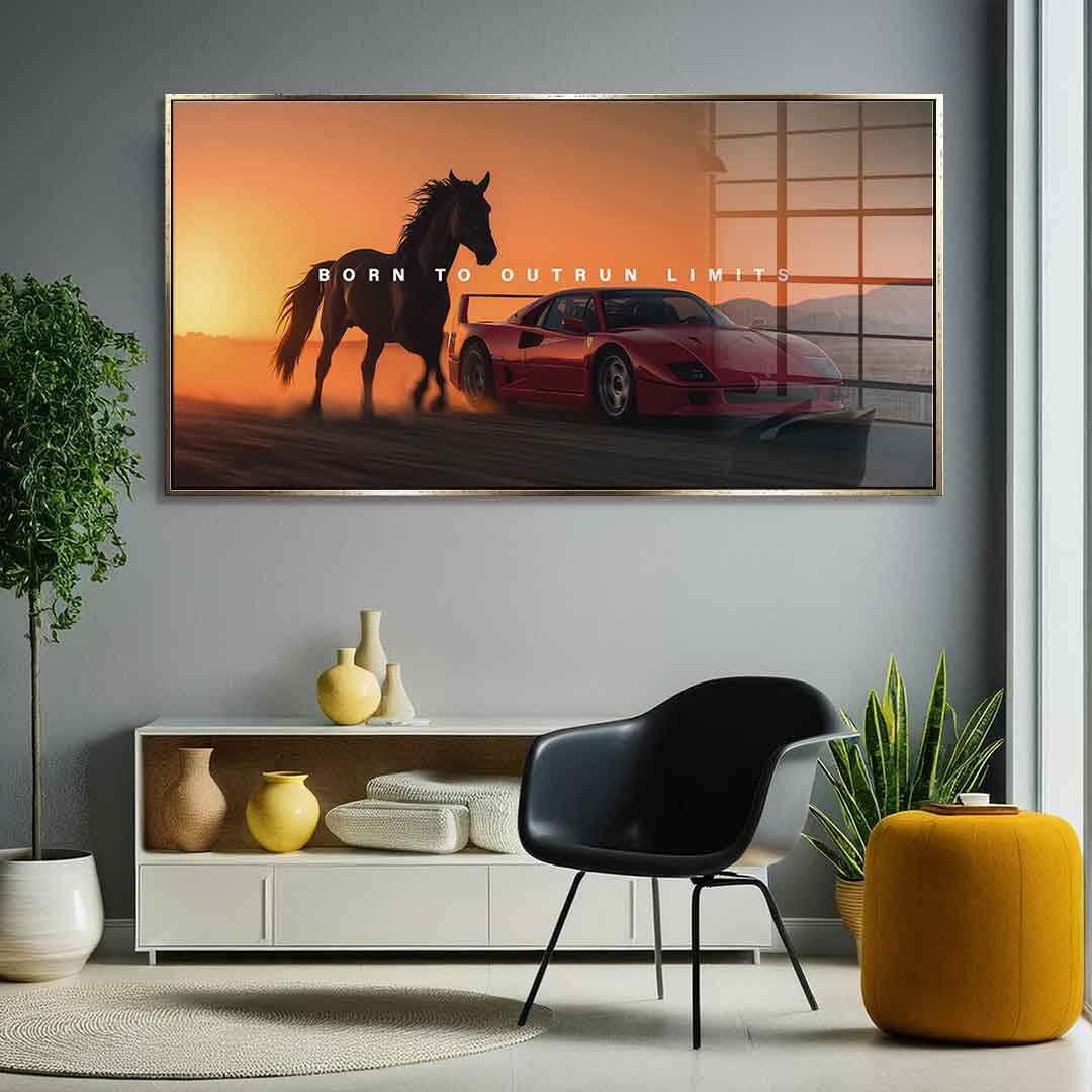 Born to Outrun Limits - Acrylglas