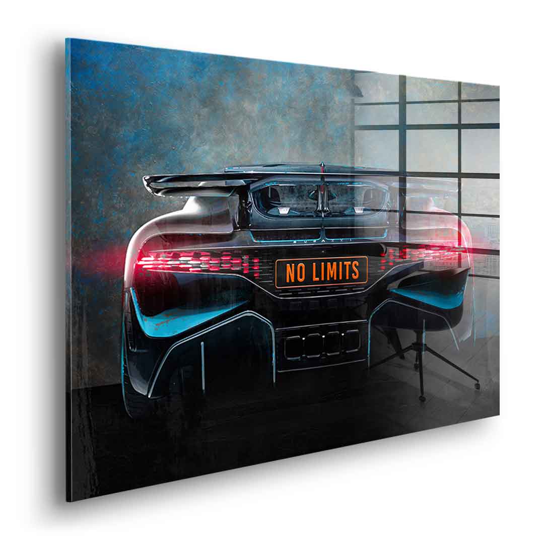 Bugatti Backside - Acrylglas