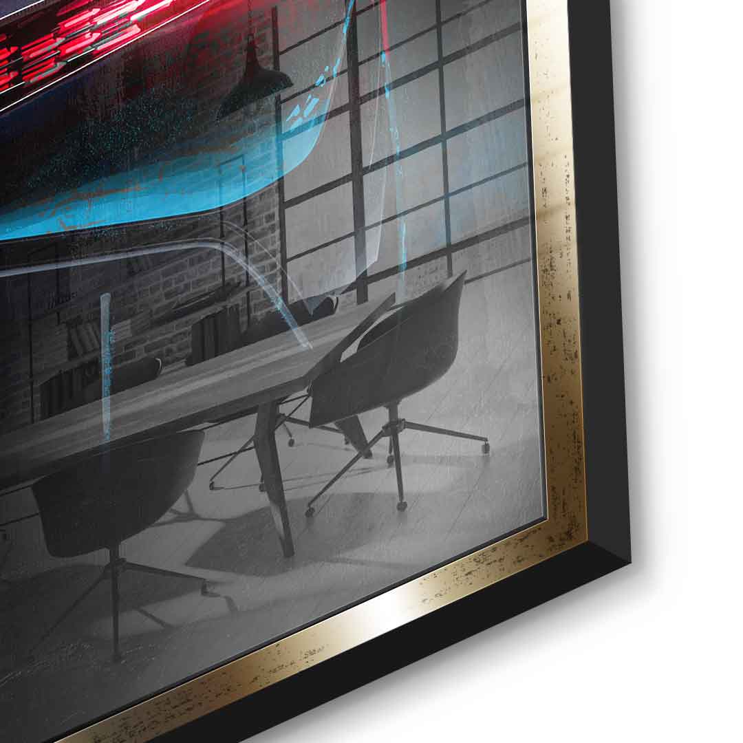 Bugatti Backside - Acrylglas