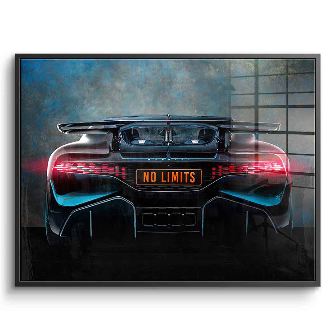 Bugatti Backside - Acrylglas