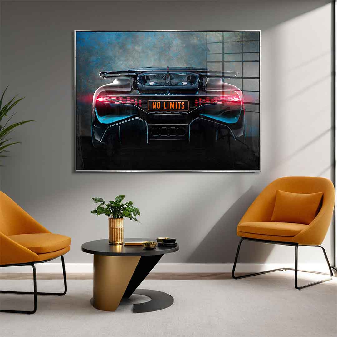 Bugatti Backside - Acrylglas