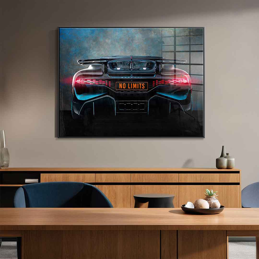 Bugatti Backside - Acrylglas