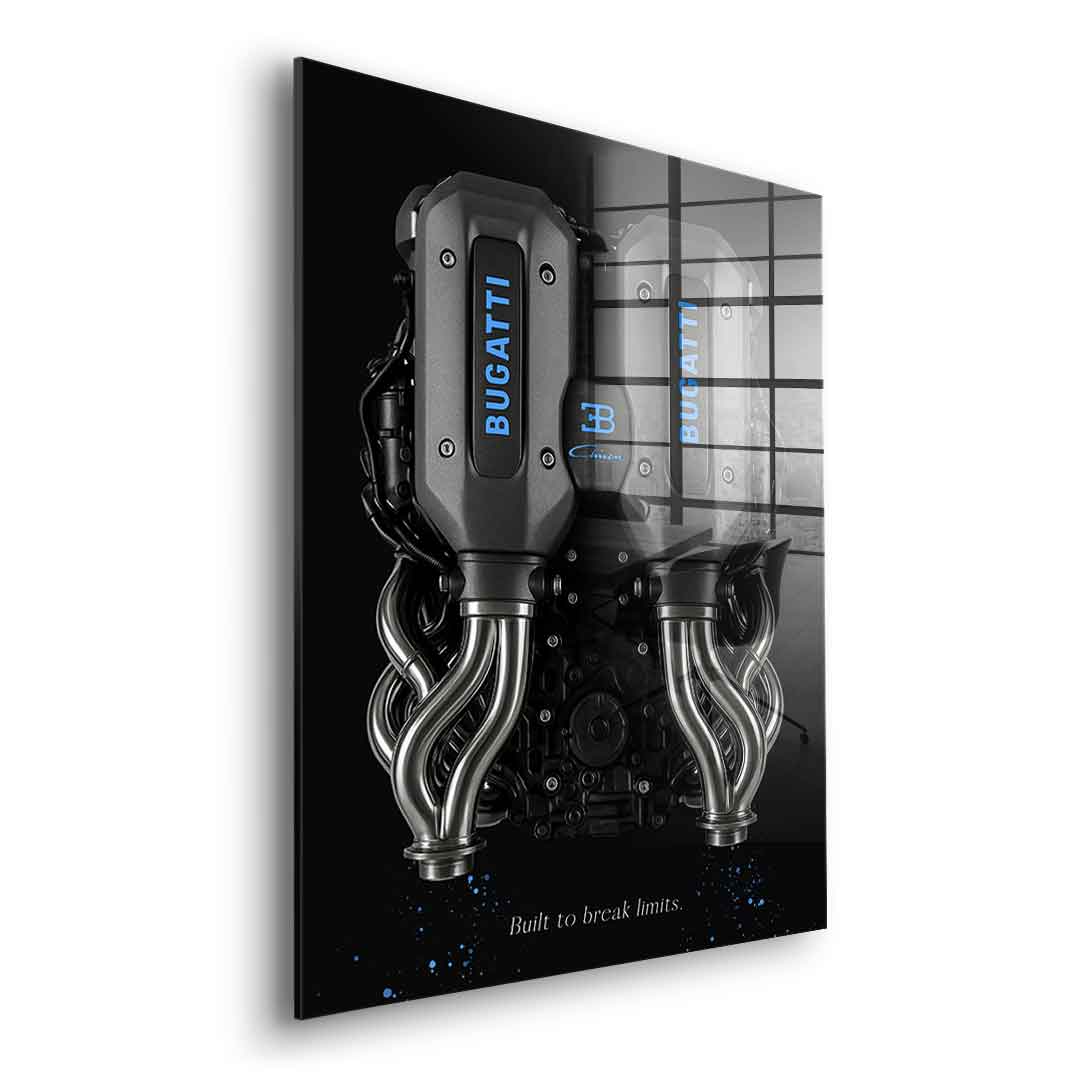 Bugatti Engine - Acrylglas