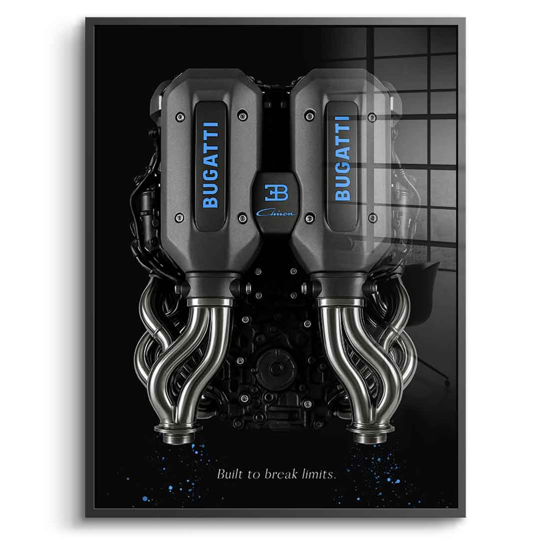 Bugatti Engine - Acrylglas