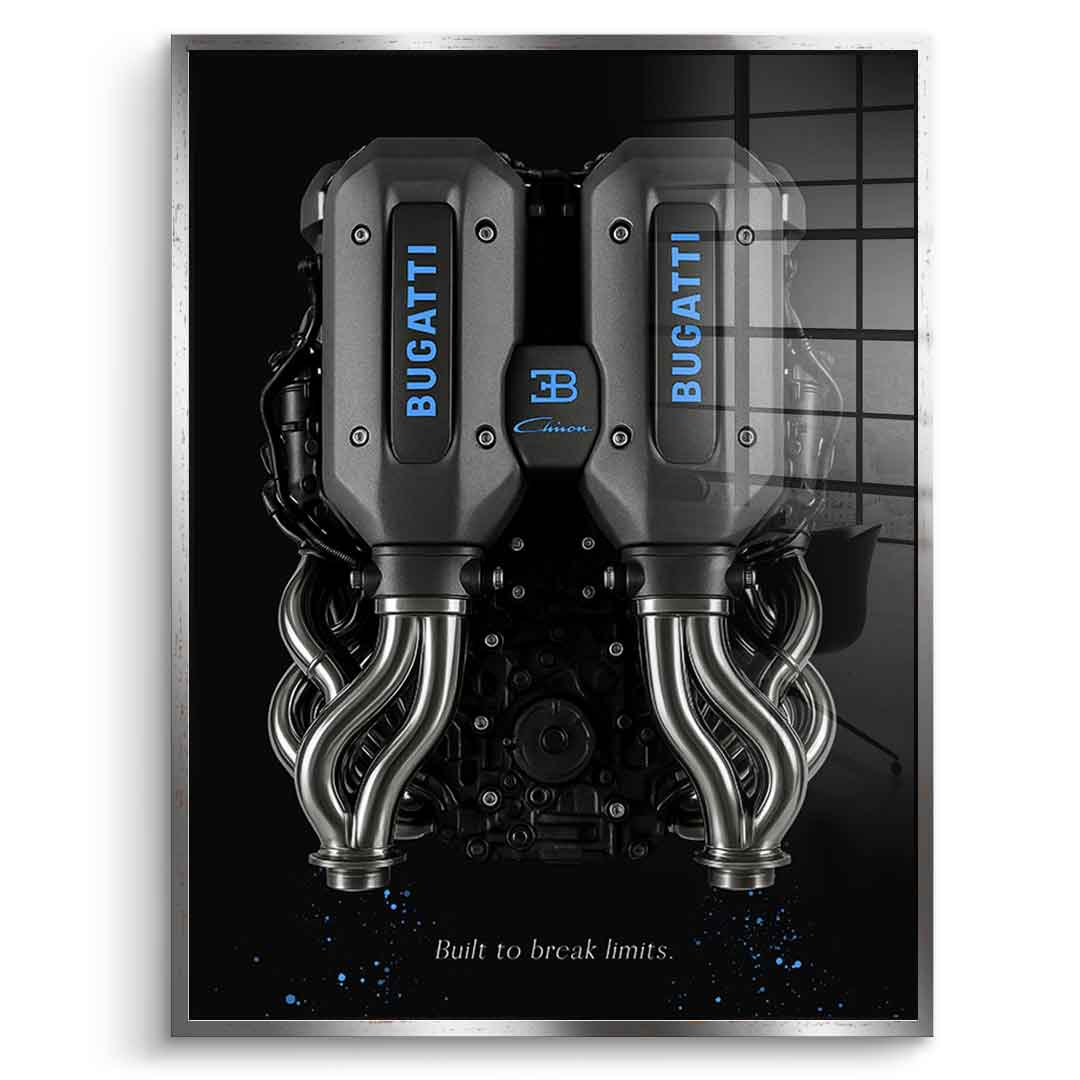 Bugatti Engine - Acrylglas