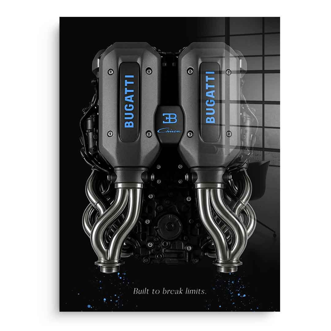 Bugatti Engine - Acrylglas